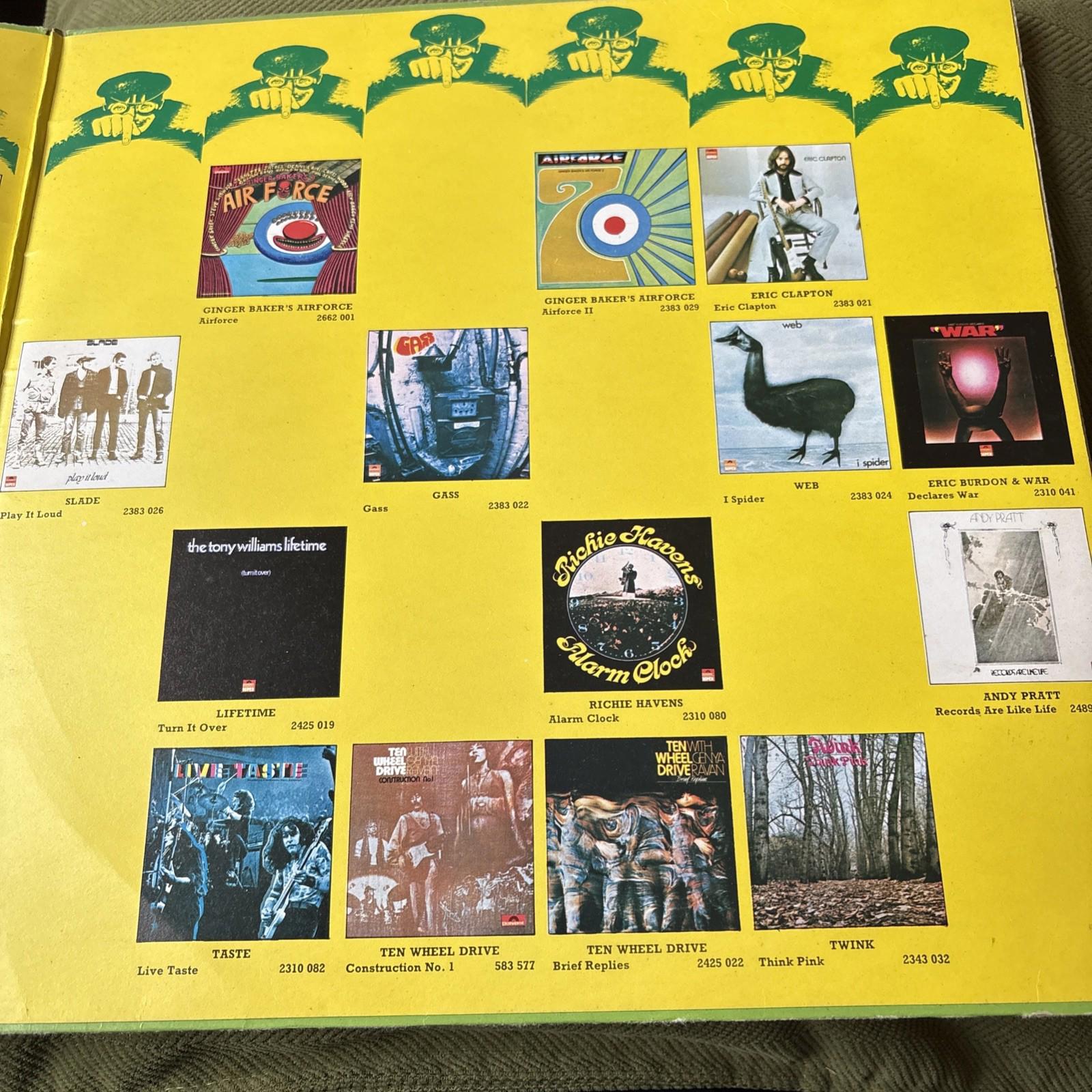 BOMBERS (1971 2 x LP Blues Rock Comp) Taste, Eric Clapton, John Mayall etc  1ST