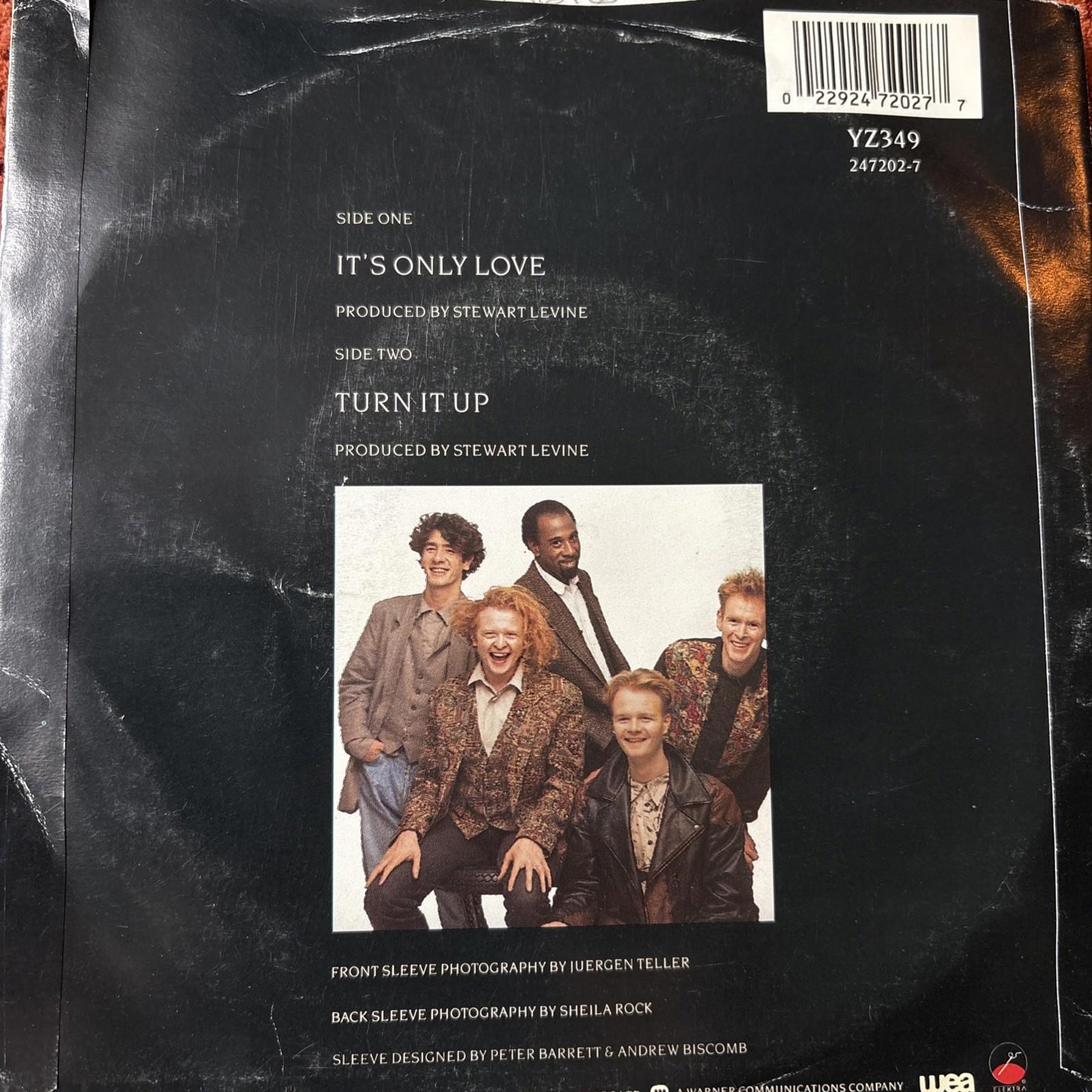 (M403) Simply Red, It's Only Love - 1989 - 7" vinyl