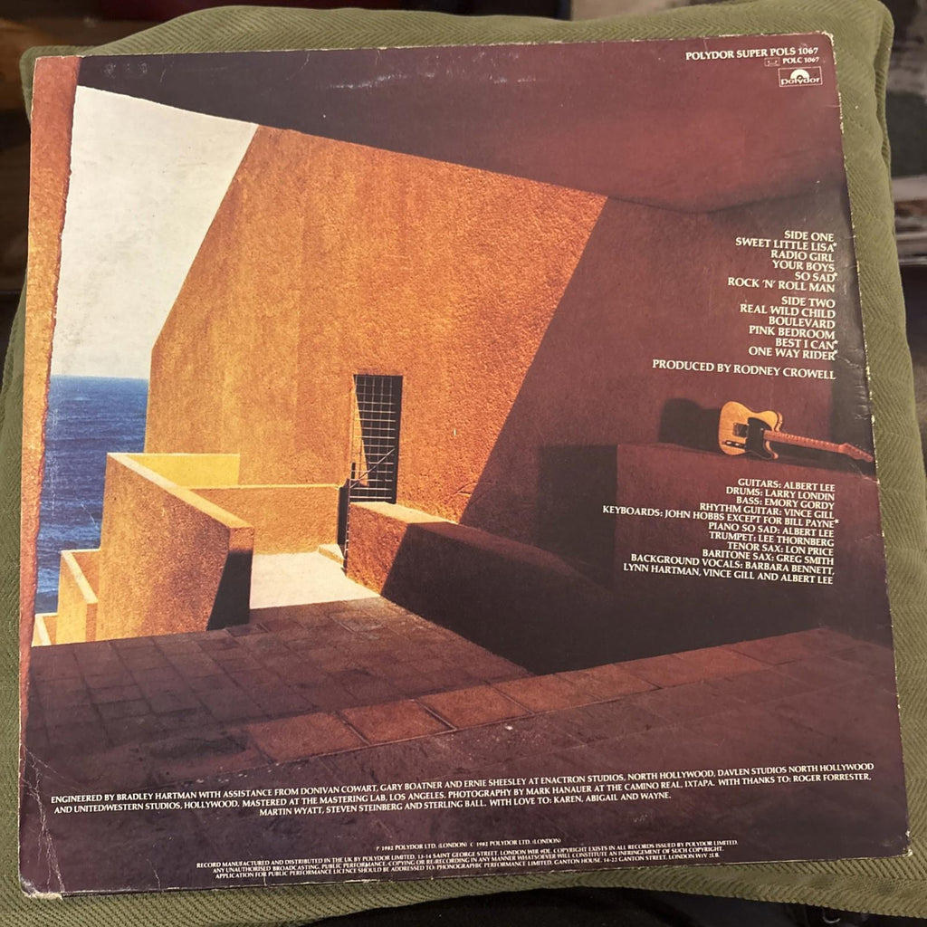 Albert Lee Self Titled Vinyl Record EX/VG+ POLS1067 1982