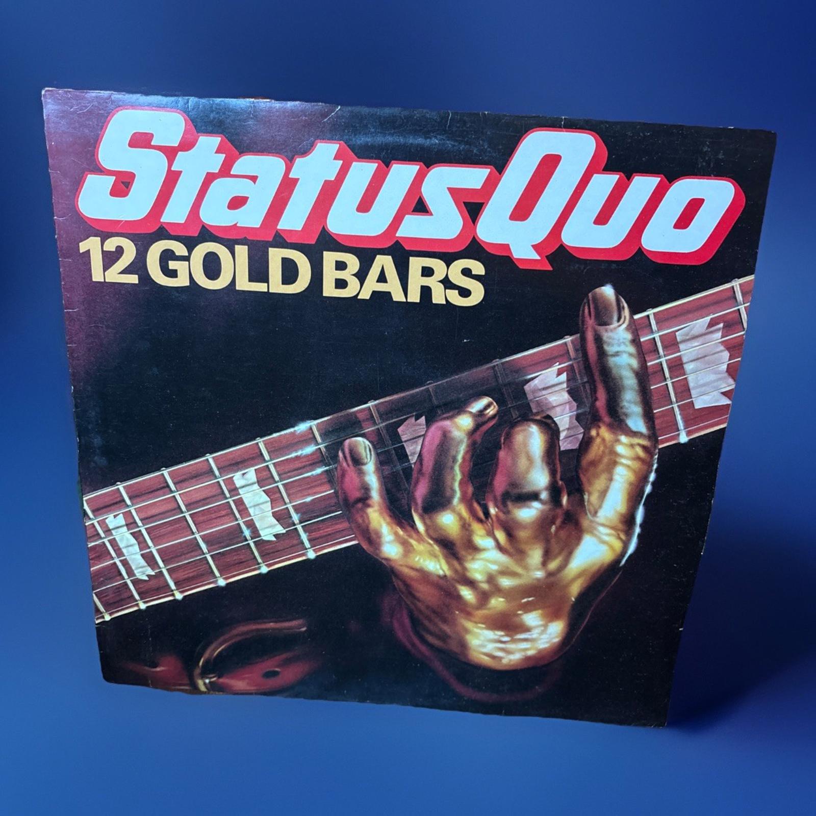 Status Quo 12 Gold Bars compilation Vinyl Record album Lp 1980 excellent