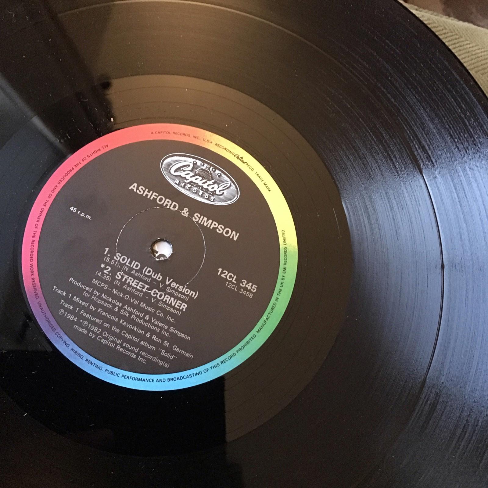 Ashford And Simpson Solid Club Mix Vinyl EX/EX 1984 Stereo 45 12" Single record