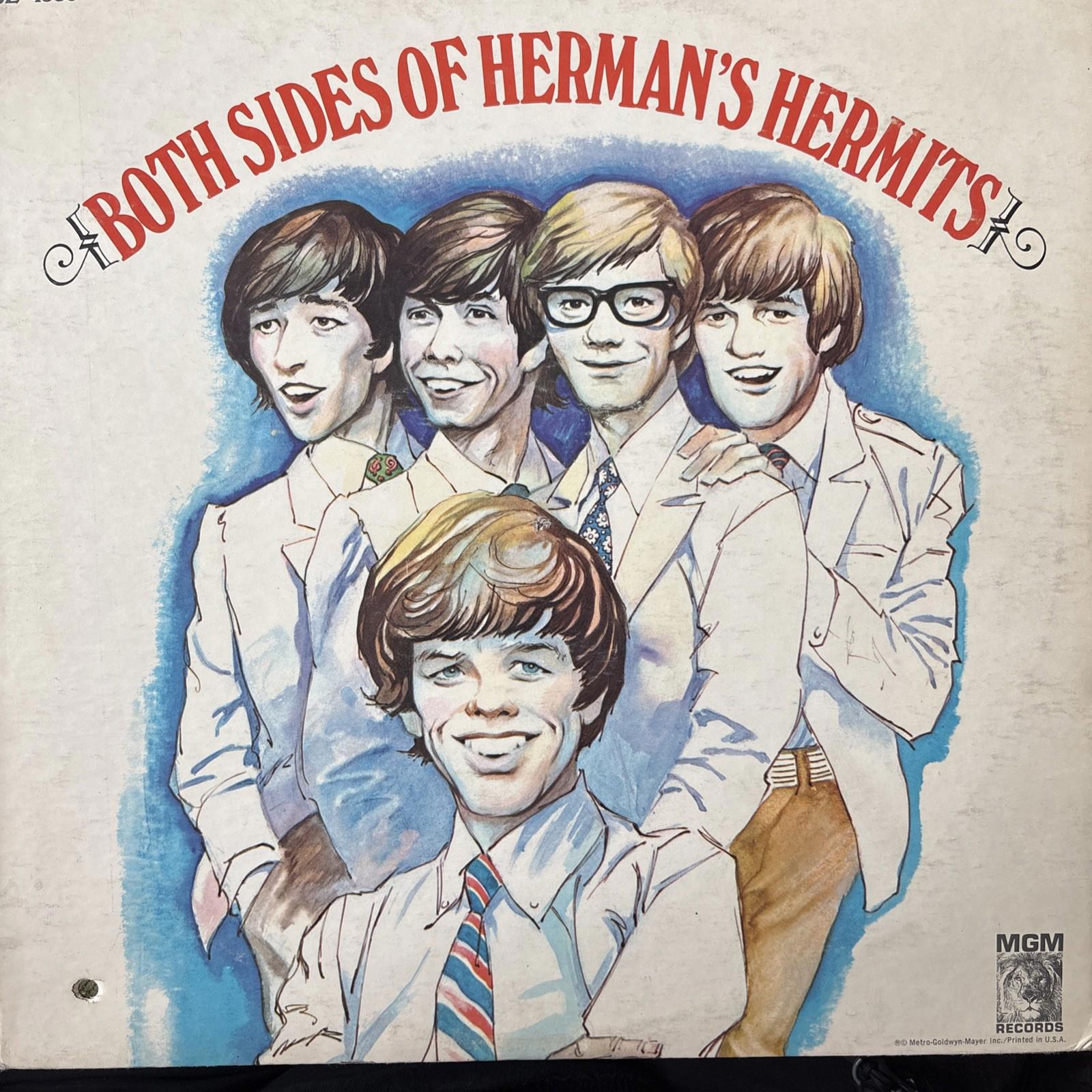BOTH SIDES OF HERMANS HERMITS 1ST ISSUE 1966 US MGM VINYL LP SE 4386