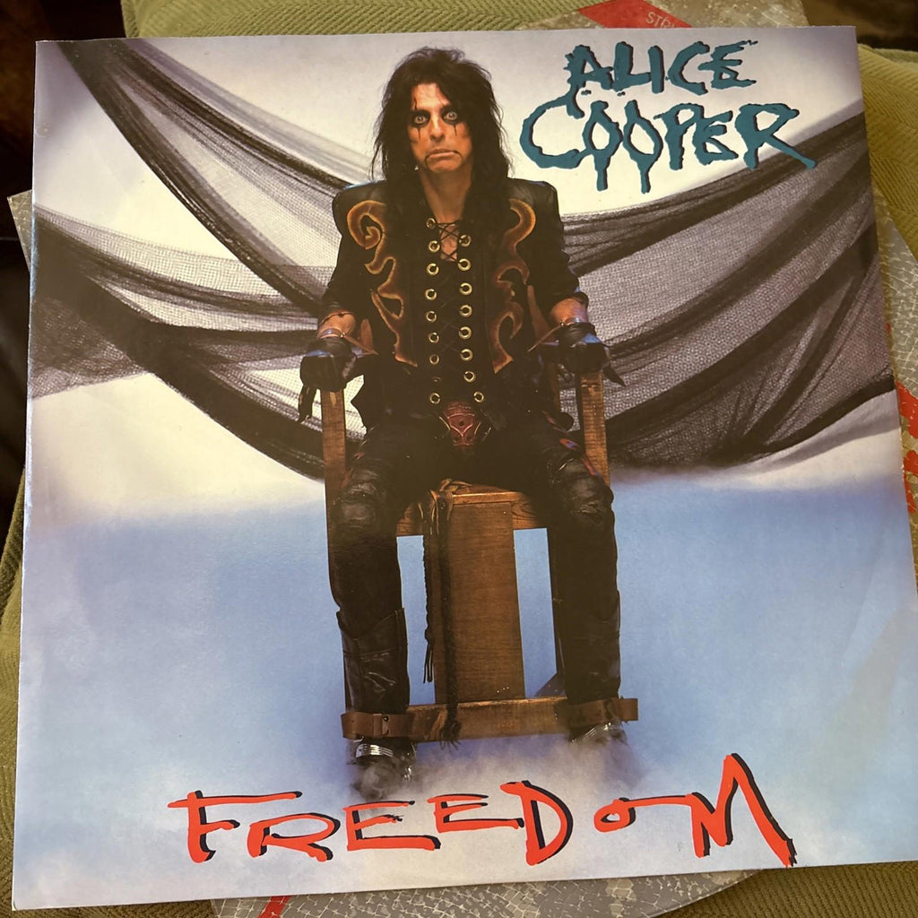 Alice Cooper Freedom 12 Special LTD Edition Snakeskin Bag Vinyl 1988 First A1