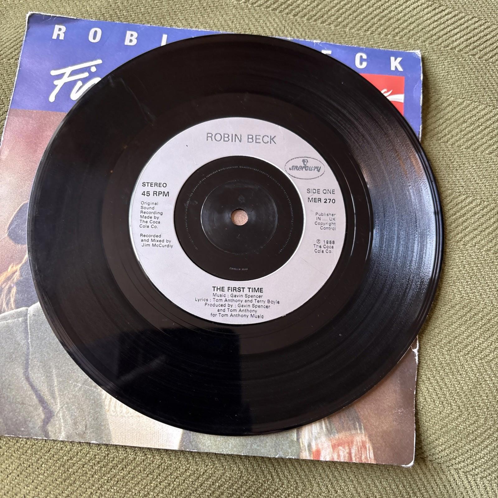 Robin Beck First Time 7" Single (1988) Mercury MER 270