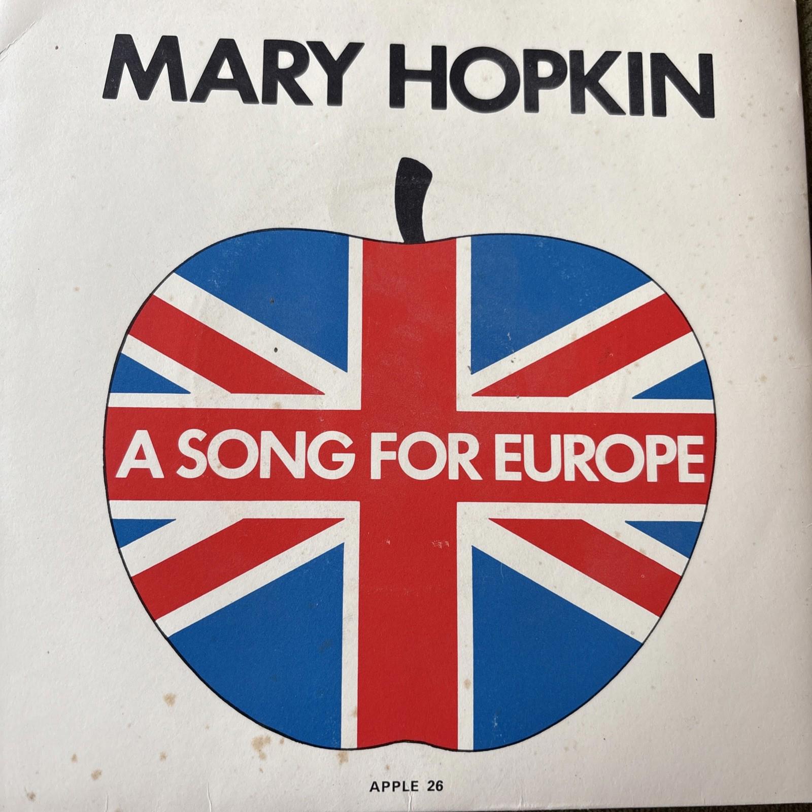 Mary Hopkin A Song For Europe Knock Knock Who’s There 1970 7” Single Vinyl