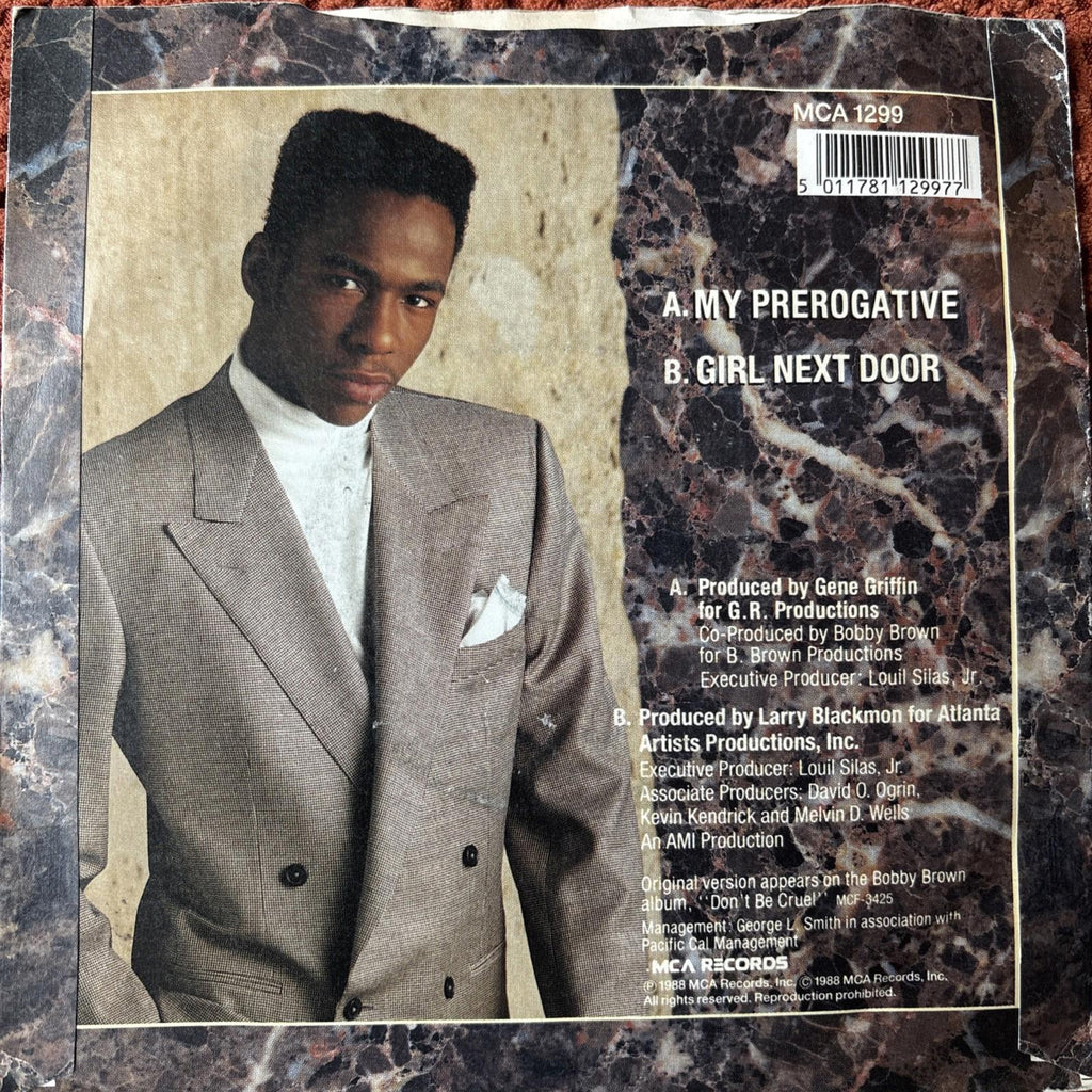 Bobby Brown My Perogative/Girl Next Door 7" 1988 Hip Hop Funk Soul