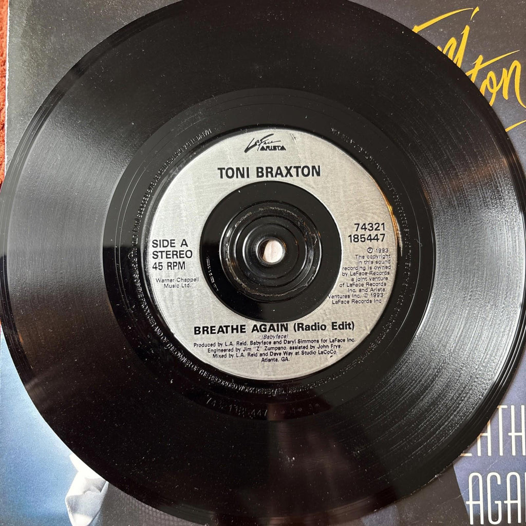 Toni Braxton - Breathe Again. 7inch Vinyl Record