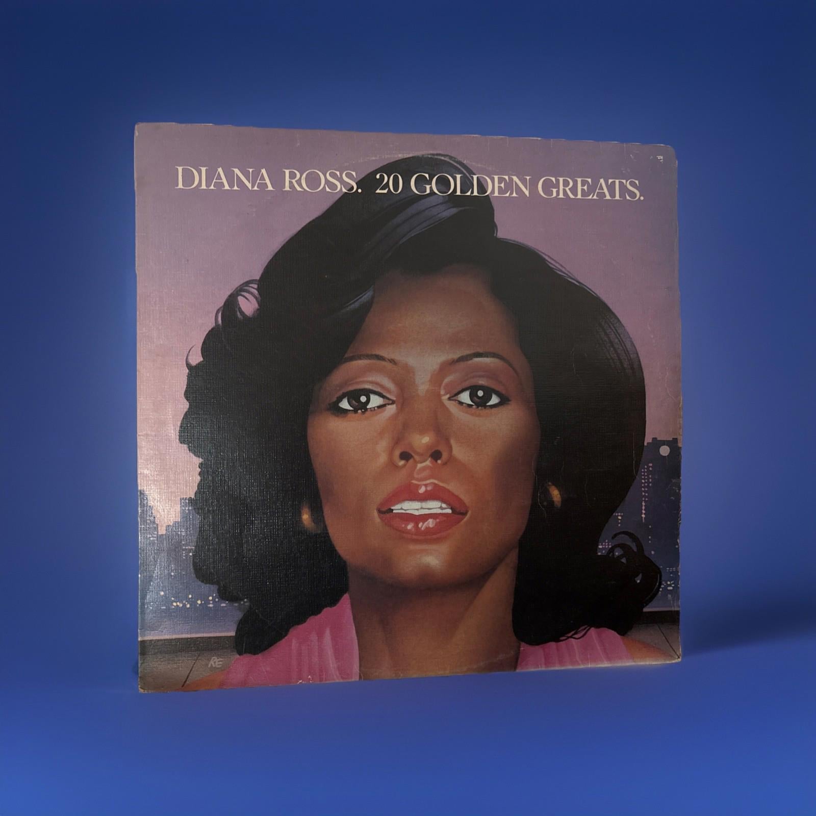 Vintage Diana Ross 20 Golden Greats  Vinyl LP Record Album (1980) Ex compilation