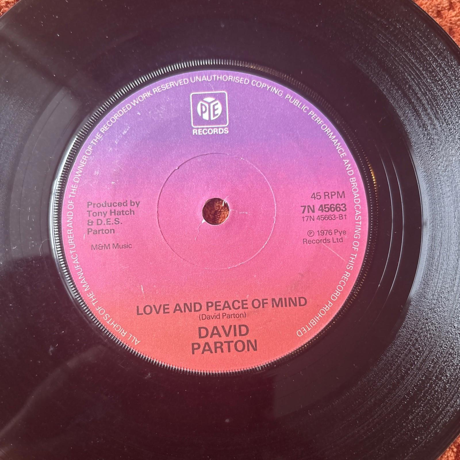 David Parton 7” Vinyl Single Isn't She Lovely Soul/Funk, UK (stevie Wonder)