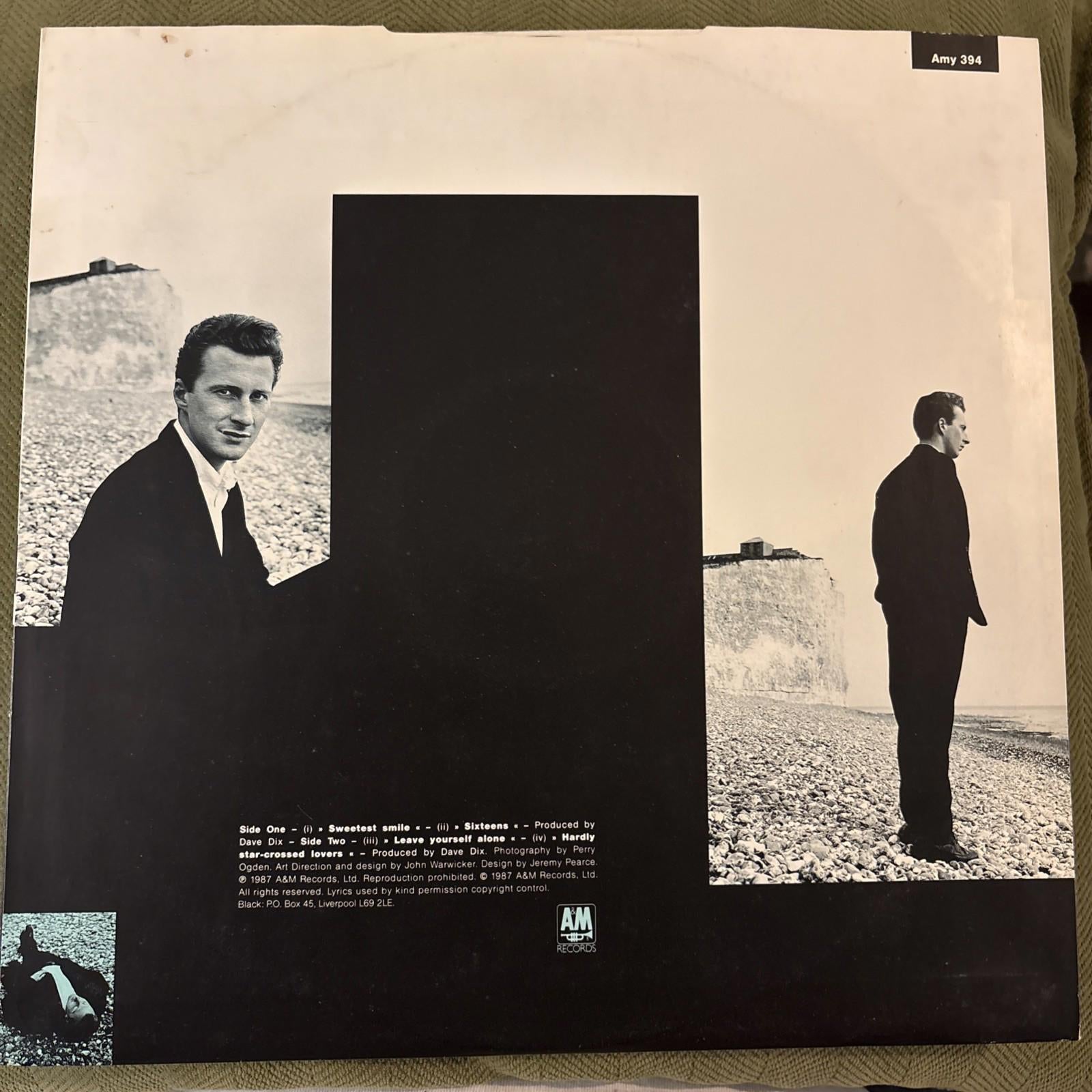 BLACK – Sweetest Smile    1987 12" VINYL    80'S POP / ROCK