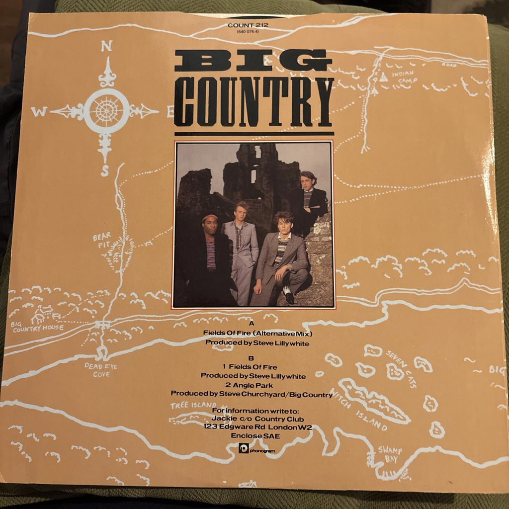 Big Country - Fields Of Fire - 1983 12" vinyl record - COUNT 212