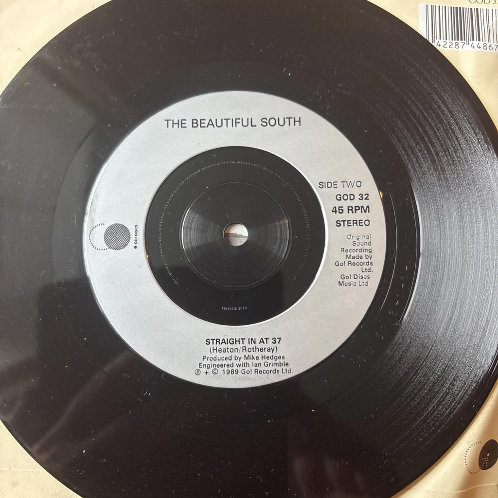 The Beautiful South, Song For Whoever / Straight in at 37 - 1989 7" Vinyl Record