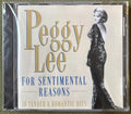 For Sentimental Reasons CD Peggy Lee (2003)