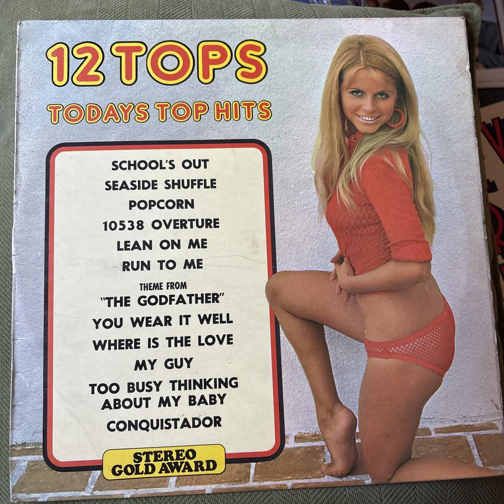12 Tops Todays Top Hits Volume 4 12" LP (1972) Stereo Gold Award MER100