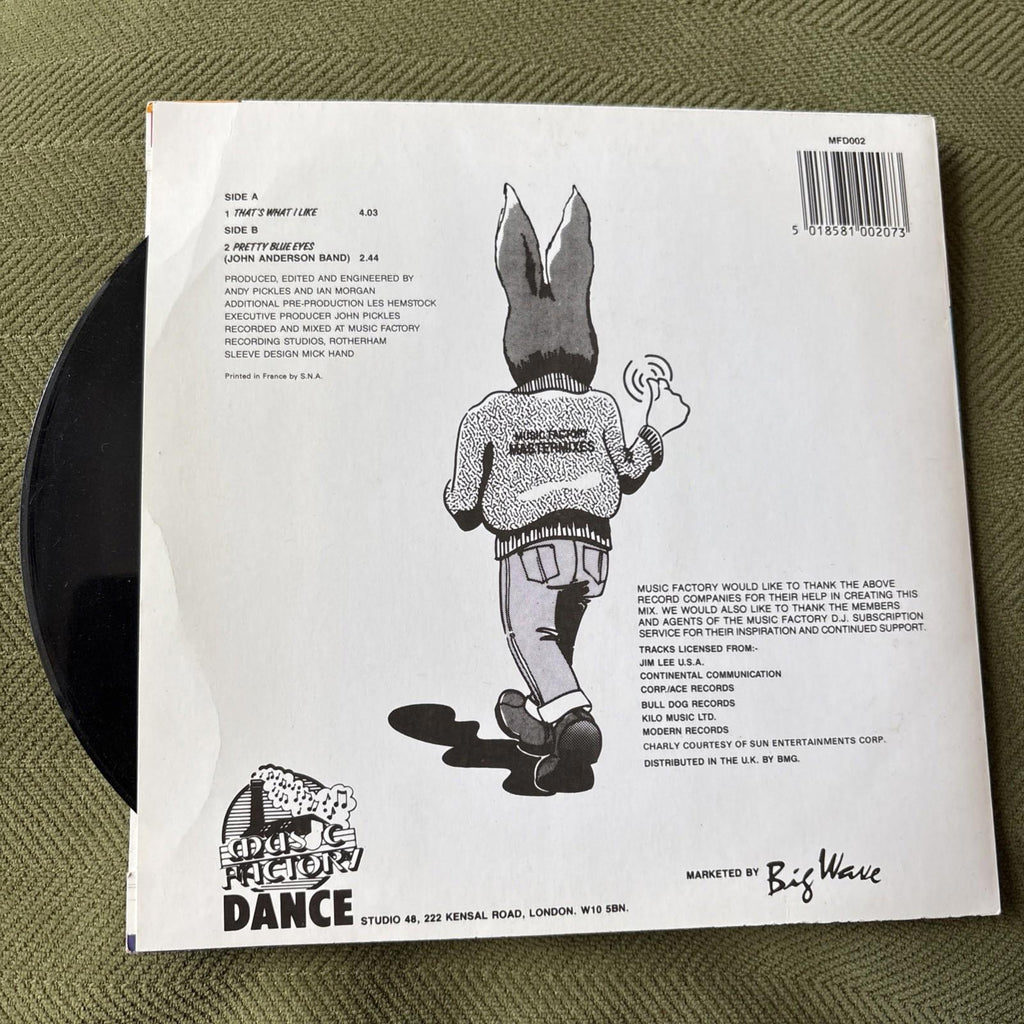 Jive Bunny and The Mastermixers - That's What I Like - Vinyl Record 7" Single