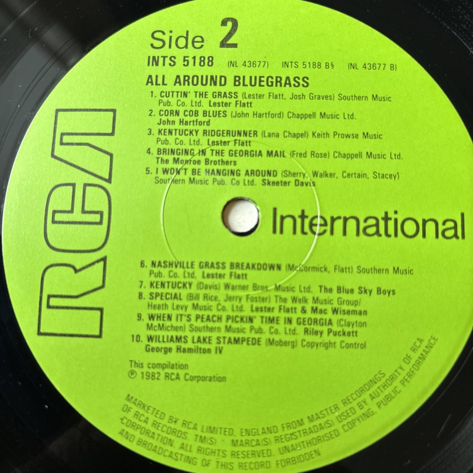 Bluegrass Compilation LP “All Around Bluegrass” INTS5188 1982 Album Record