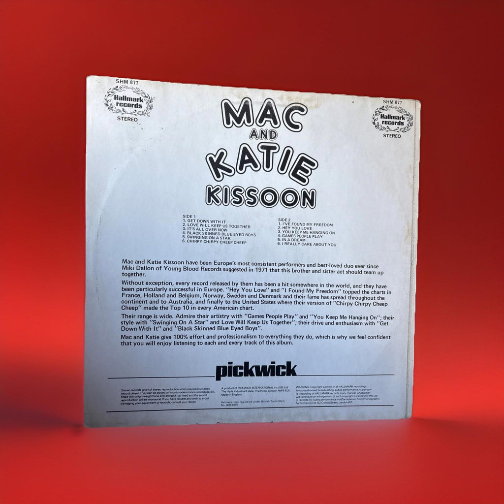 Mac and Katie  - Kissoon  Vinyl Lp Record Album