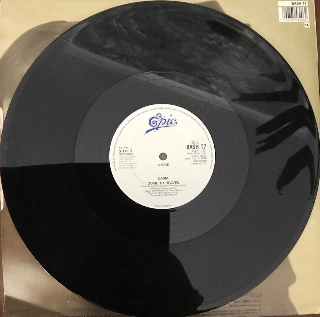 Basia Cruising for Bruising 12" Vinyl Single BASH T7 1990 Epic Records