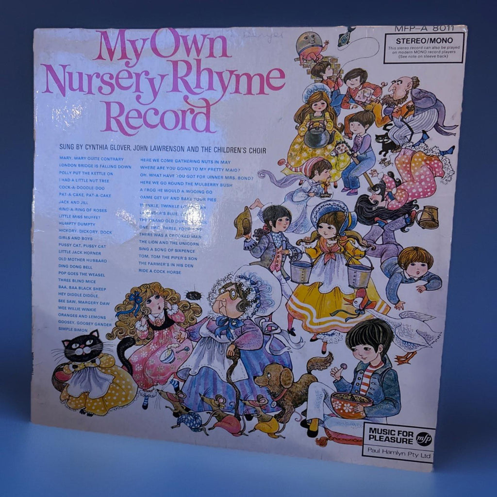 My Own Nursery Rhyme Record 12" Vinyl Album MFP-A 8011 Stereo/mono ex