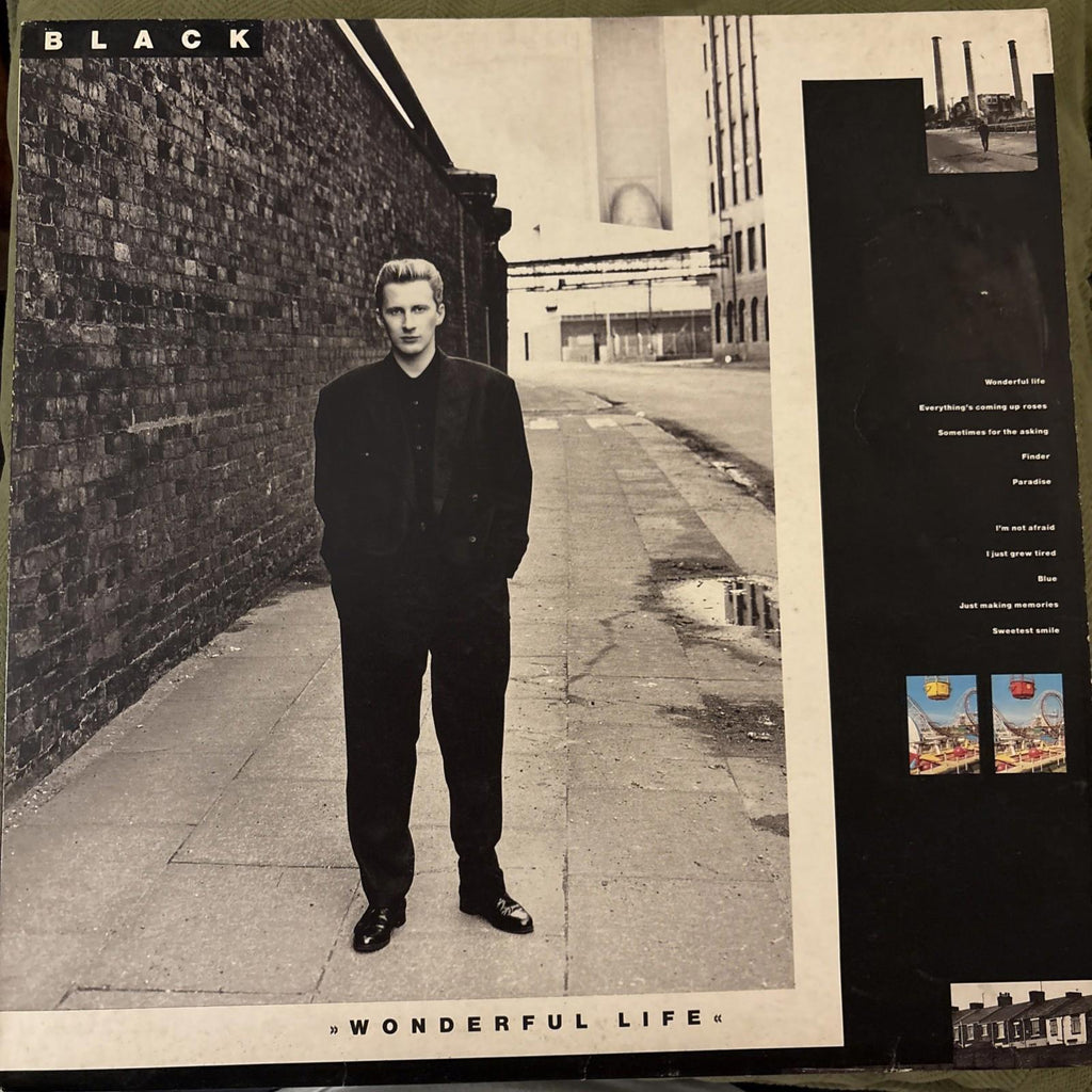 Black Wonderful Life Vinyl Record VG+/G+ AMY402 1987