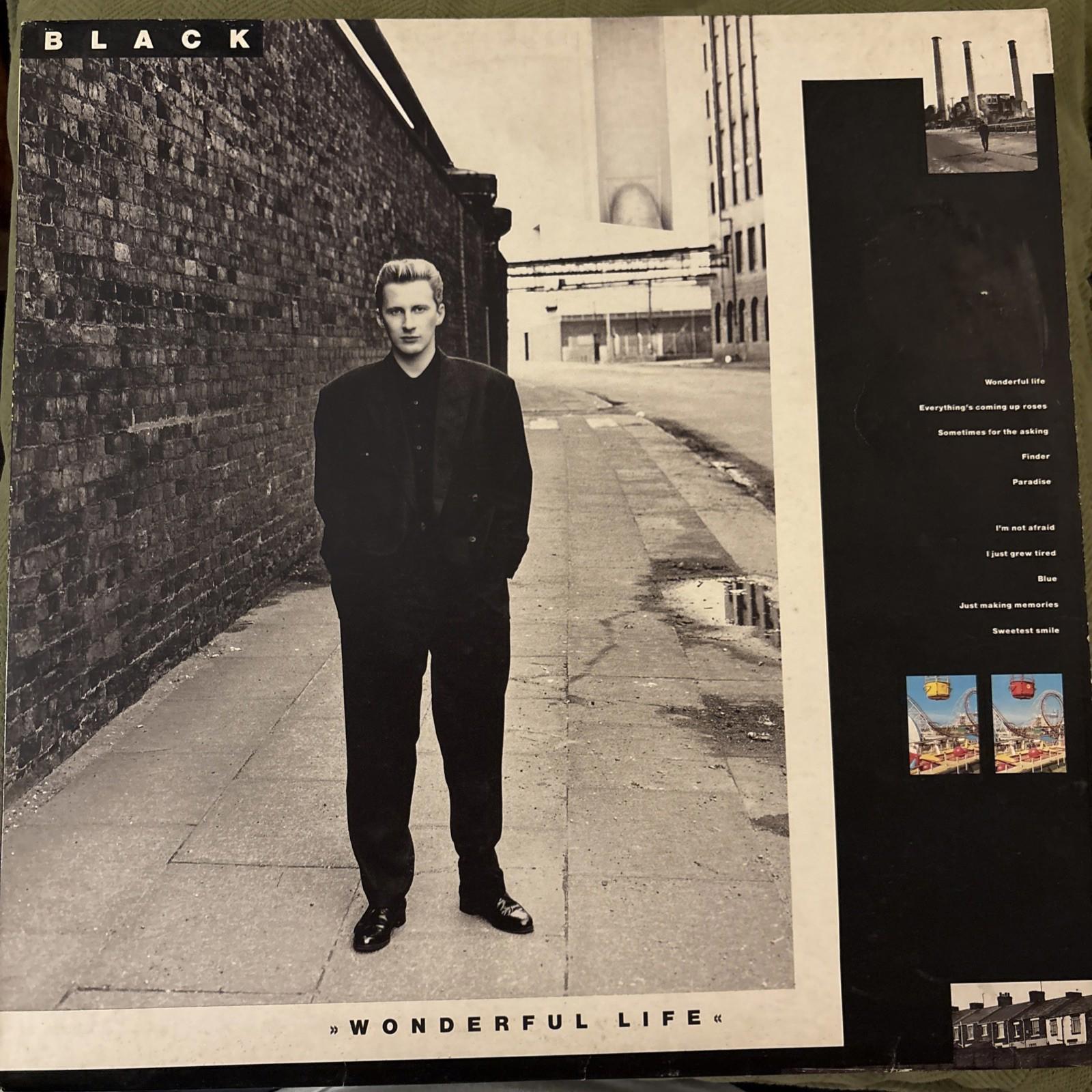 Black Wonderful Life Vinyl Record VG+/G+ AMY402 1987