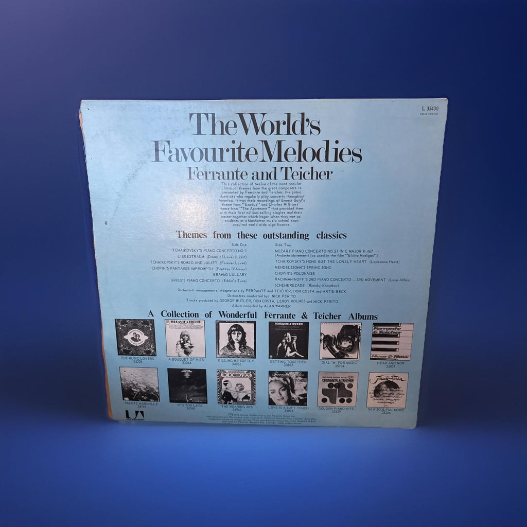 Ferrante and Teicher The World's Favourite Melodies Vinyl Record LP album ex