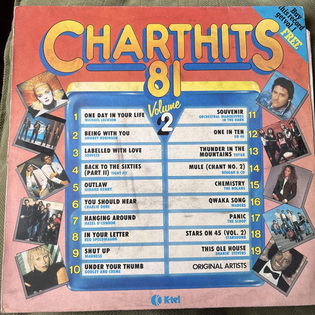 80’s Compilation Album CHART HITS 81 VOLUME 2 - VINYL LP RECORD - 1981 - NE 1142