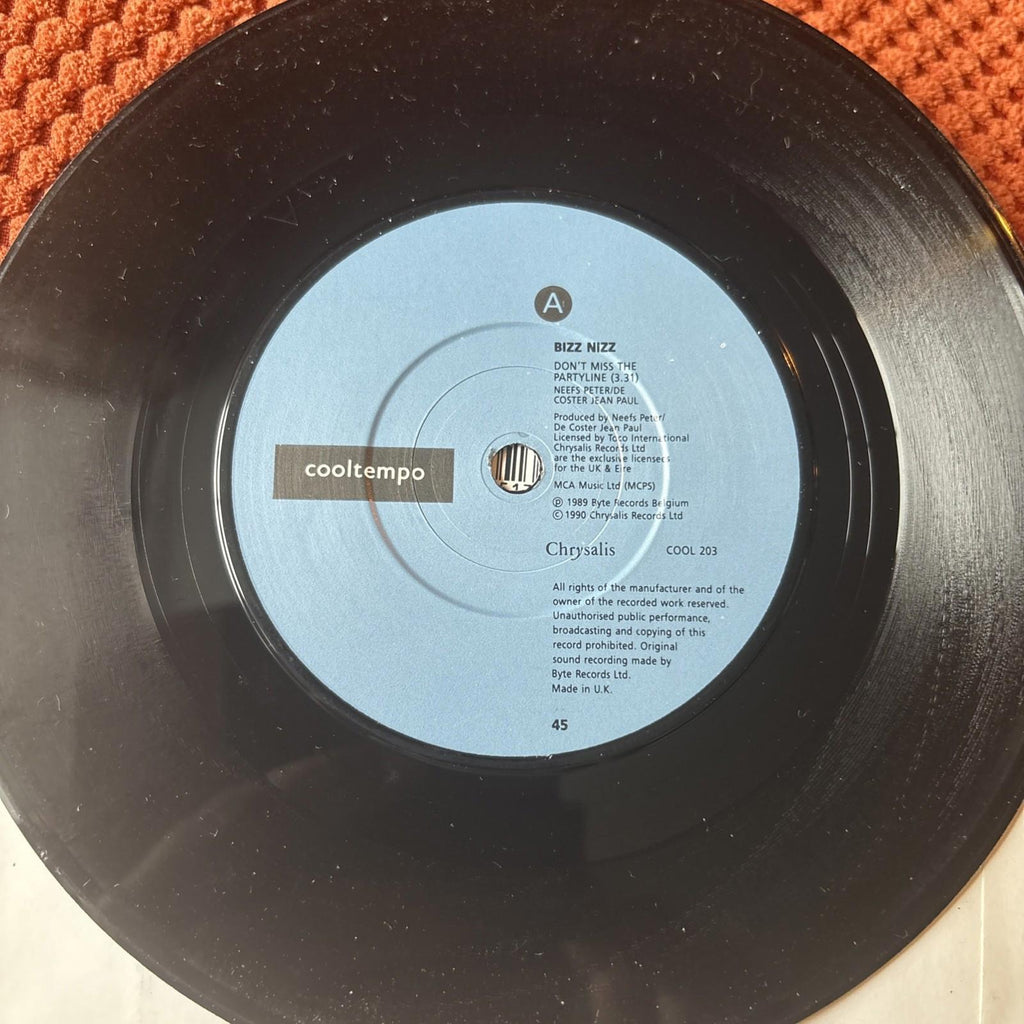 Bizz Nizz, Don't Miss the Partyline 7’ Vinyl Single Records