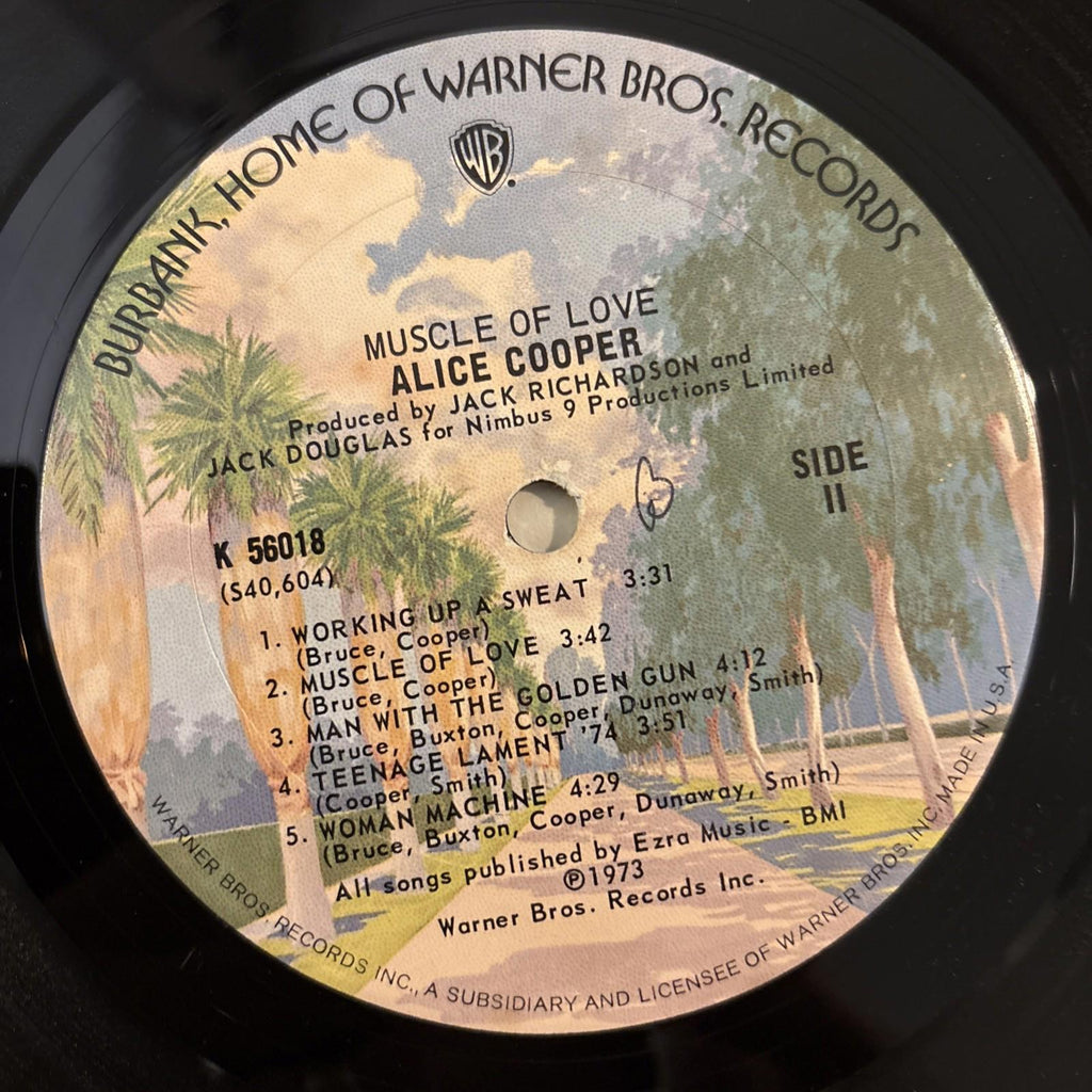 Alice Cooper Muscle Of Love Vinyl LP. K56018. 1973 No Outer Sleeve  1A 1B 1st
