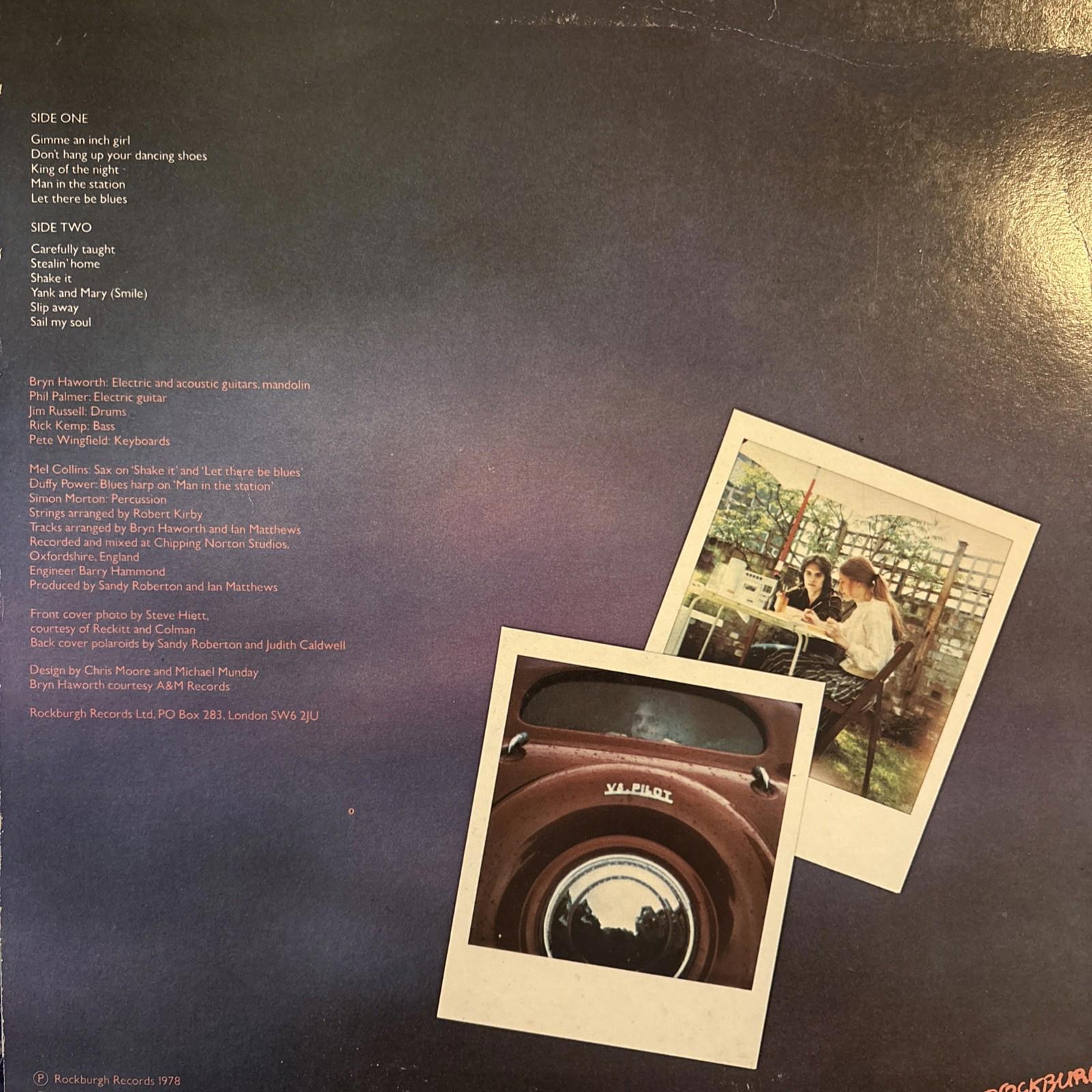 Ian Matthews Stealin Home LP Vinyl record album Rockburgh Records 1978