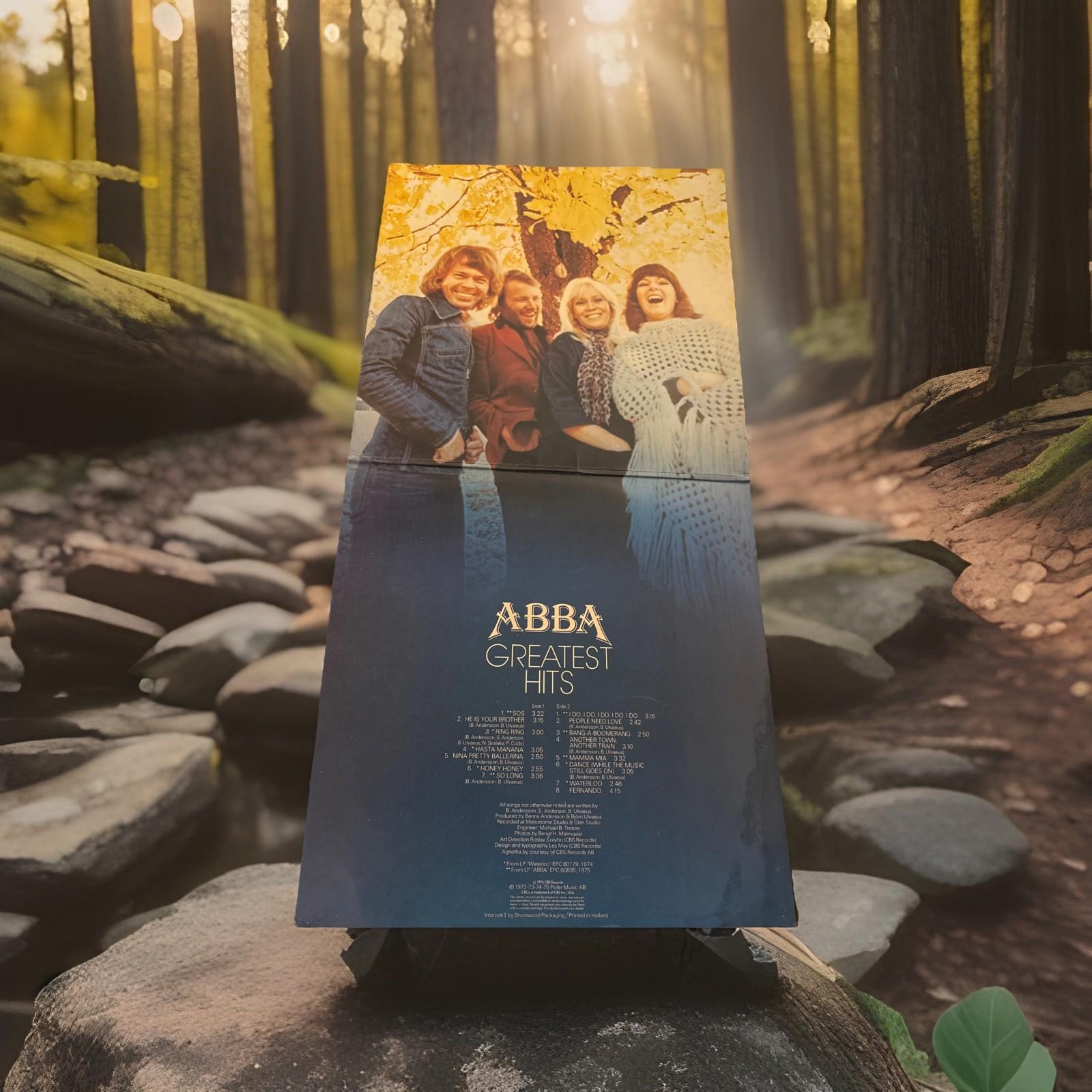 Abba  Greatest Hits Vinyl LP Record  Epic EPC69218  EX / EX Condition