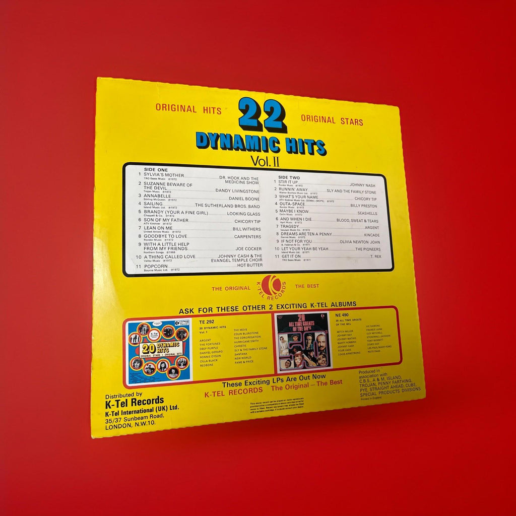 22 Dynamic Hits Vol 2 Vinyl LP 12” Album Record Amazing Compilation 1972 See Pic