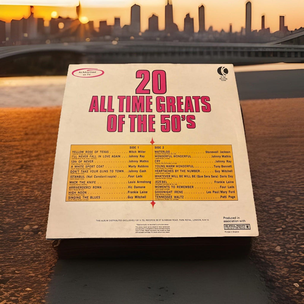 50’s compilation album VINYL LP - 20 ALL TIME GREATS OF THE - VARIOUS - NE490
