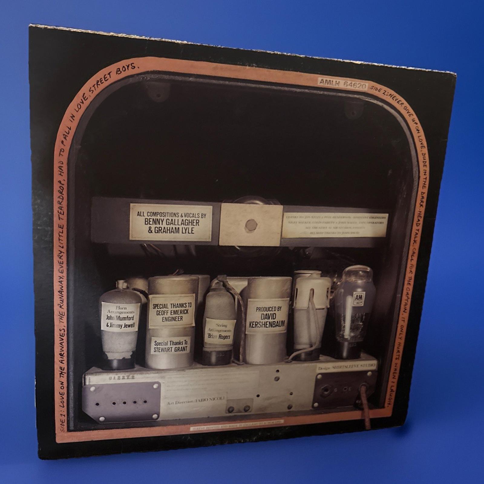 Gallagher and Lyle Love On The Airways  Vinyl LP Record Album 12" 1977 Excellent