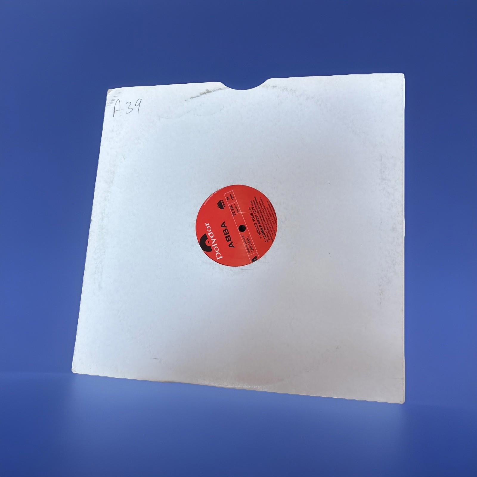 ABBA 12” Single 1979 First Press Voules Vous PZ239 Int Red Label Rare 4 Tracks